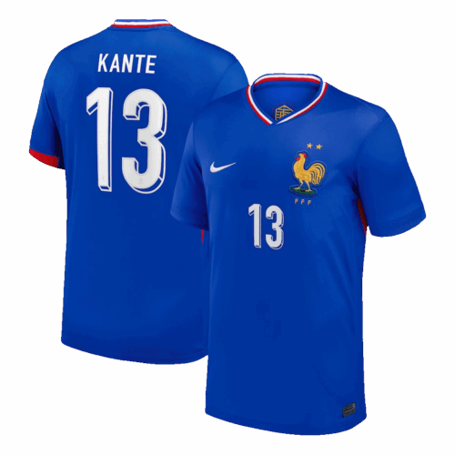 KANTE #13 France Home Soccer Jersey EURO