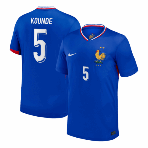 KOUNDE #5 France Home Soccer Jersey