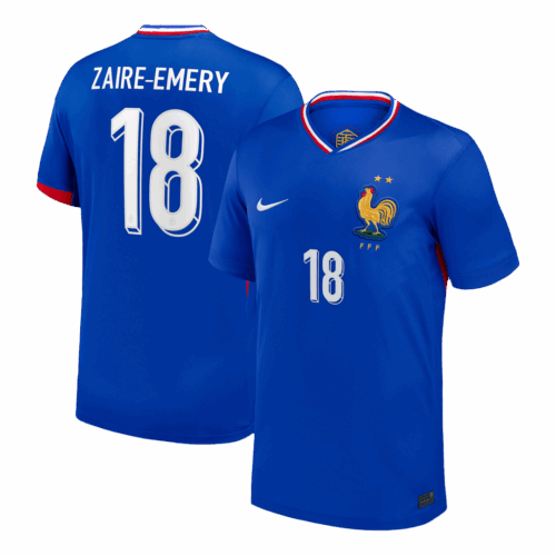 ZAIRE-EMERY #18 France Home Soccer Jersey