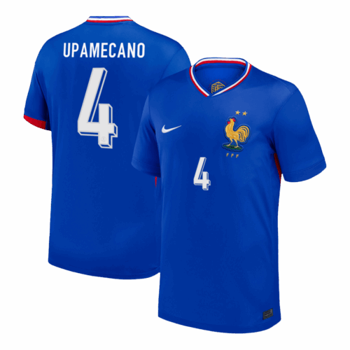UPAMECANO #4 France Home Soccer Jersey