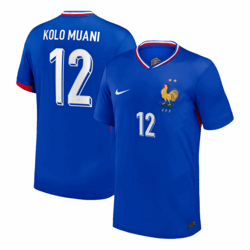 KOLO MUANI #12 France Home Soccer Jersey