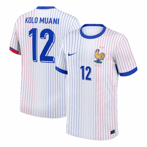 KOLO MUANI #12 France Away Soccer Jersey