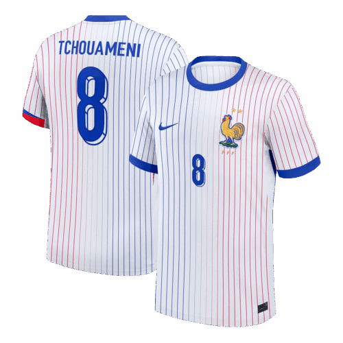 TCHOUAMENI #8 France Away Soccer Jersey