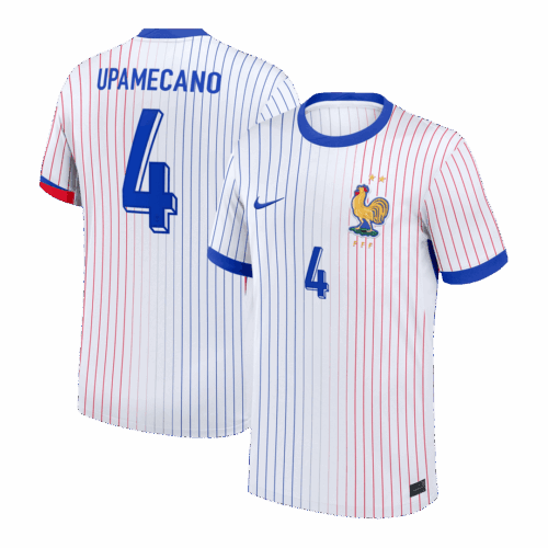 UPAMECANO #4 France Away Soccer Jersey