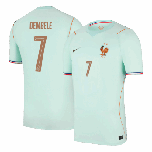 DEMBELE #7 France Away Soccer Jersey World Cup 2026