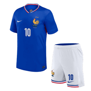 MBAPPE #10 France Home Kids Soccer Jerseys Kit EURO 2024