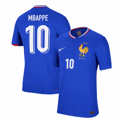 MBAPPE #10 France Home Authentic Soccer Jersey EURO