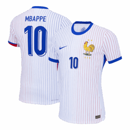 MBAPPE #10 France Away Authentic Soccer Jersey EURO