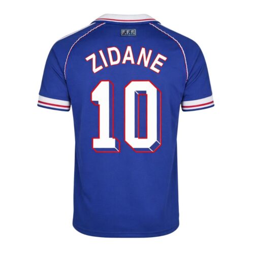 Retro Soccer Jersey ZIDANE #10 France Home 1998