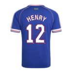 497025_1 Retro Soccer Jersey HENRY #12 France Home 1998