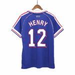 497025_2 Retro Soccer Jersey HENRY #12 France Home 1998