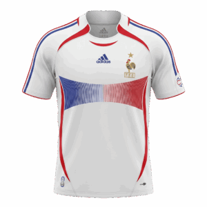 Retro Soccer Jersey France Away World Cup 2006