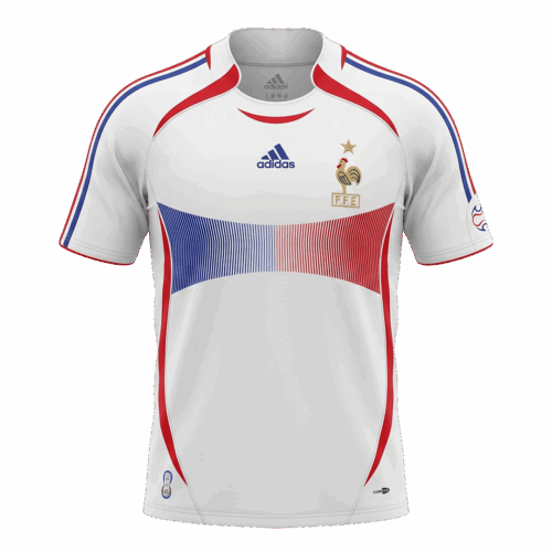 Retro Soccer Jersey France Away World Cup 2006