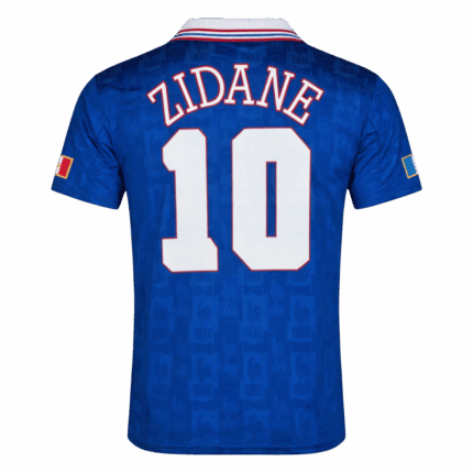 Retro Jersey Zidane #10 France Home Euro Cup 1996