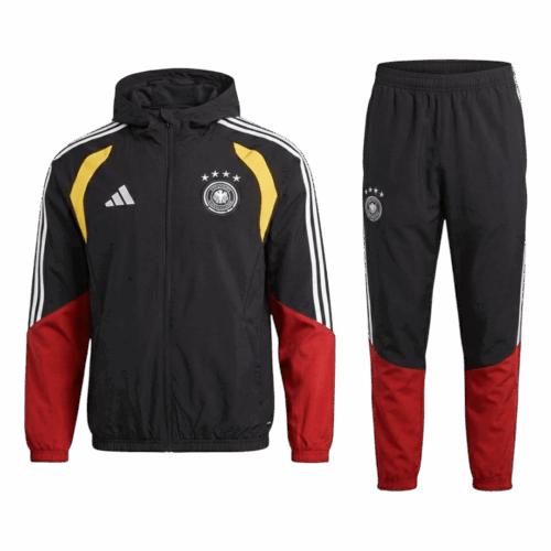 Germany Hoodie Tracksuit 2026 Red&Black