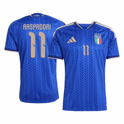 RASPADORI #11 Italy Home Soccer Jersey World Cup 2026