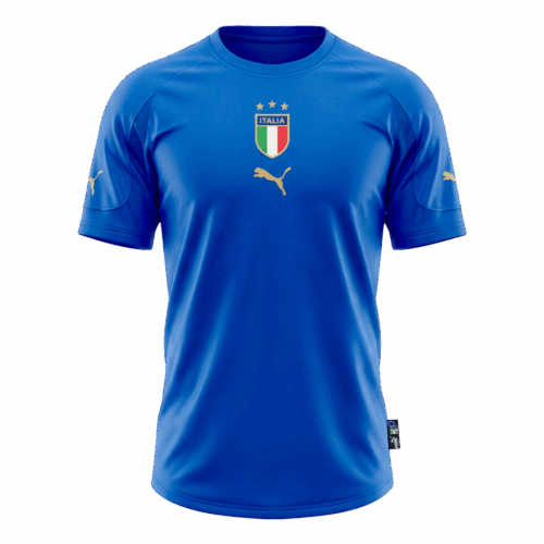Retro Soccer Jersey Italy Home 2004