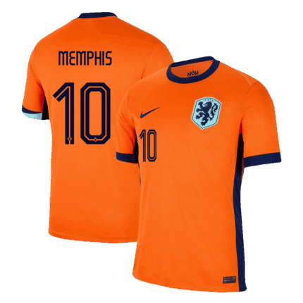 MEMPHIS #10 Netherlands Home Soccer Jersey EURO