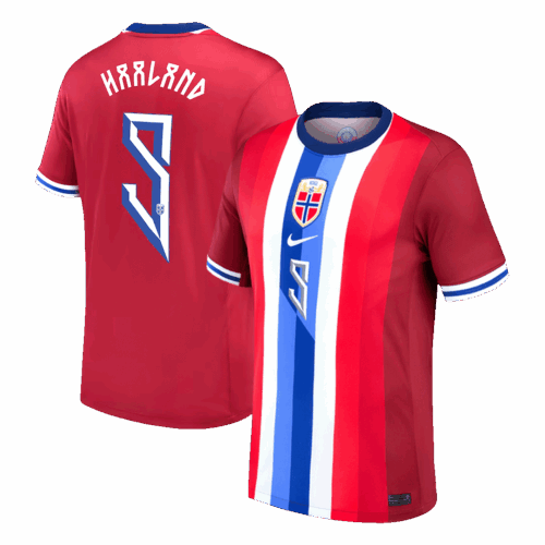 HAALAND #9 Norway Home Soccer Jersey