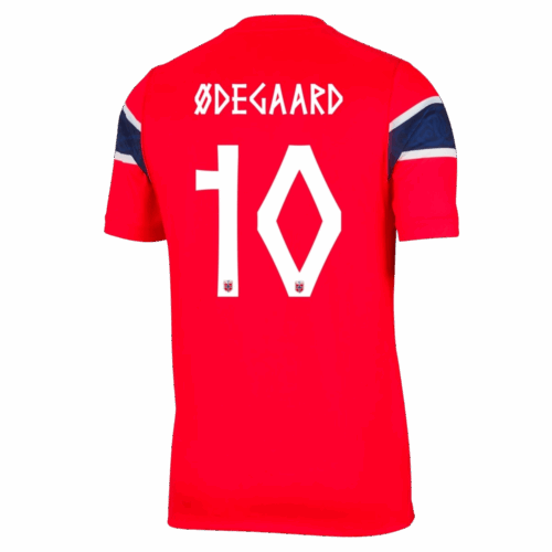 Ødegaard #10 Norway Home Soccer Jersey World Cup 2026