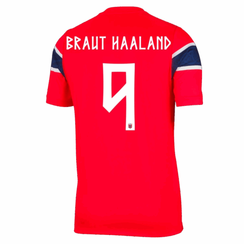 BRAUT HAALAND #9 Norway Home Soccer Jersey World Cup 2026