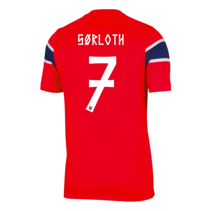 SØRLOTH #7 Norway Home Soccer Jersey World Cup 2026
