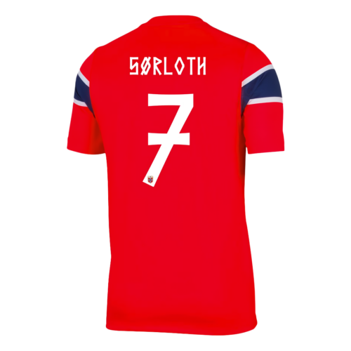 SØRLOTH #7 Norway Home Soccer Jersey World Cup 2026