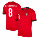 B.FERNANDES #8 Portugal Home Soccer Jersey EURO