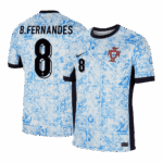 B.FERNANDES #8 Portugal Away Soccer Jersey EURO