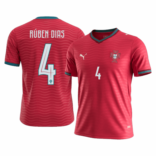 RÚBEN DIAS #4 Portugal Home Soccer Jersey World Cup 2026