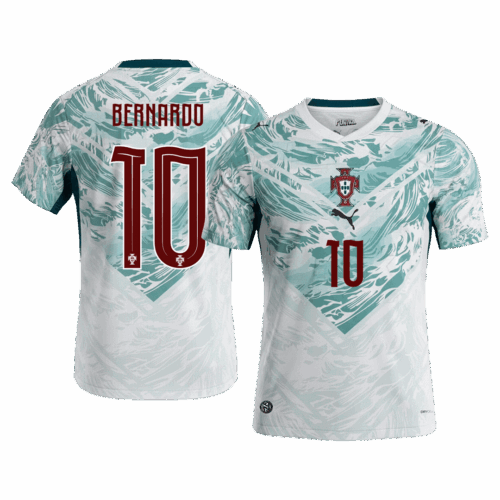BERNARDO #10 Portugal Away Soccer Jersey World Cup 2026