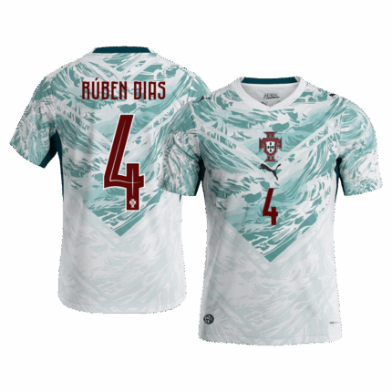 RÚBEN DIAS #4 Portugal Away Soccer Jersey World Cup 2026