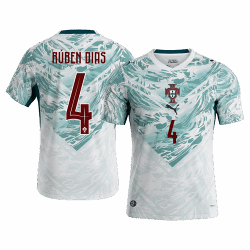 RÚBEN DIAS #4 Portugal Away Soccer Jersey World Cup 2026