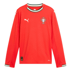 Portugal Home Long Sleeve Soccer Jersey 2025