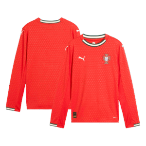 Portugal Home Long Sleeve Soccer Jersey 2025