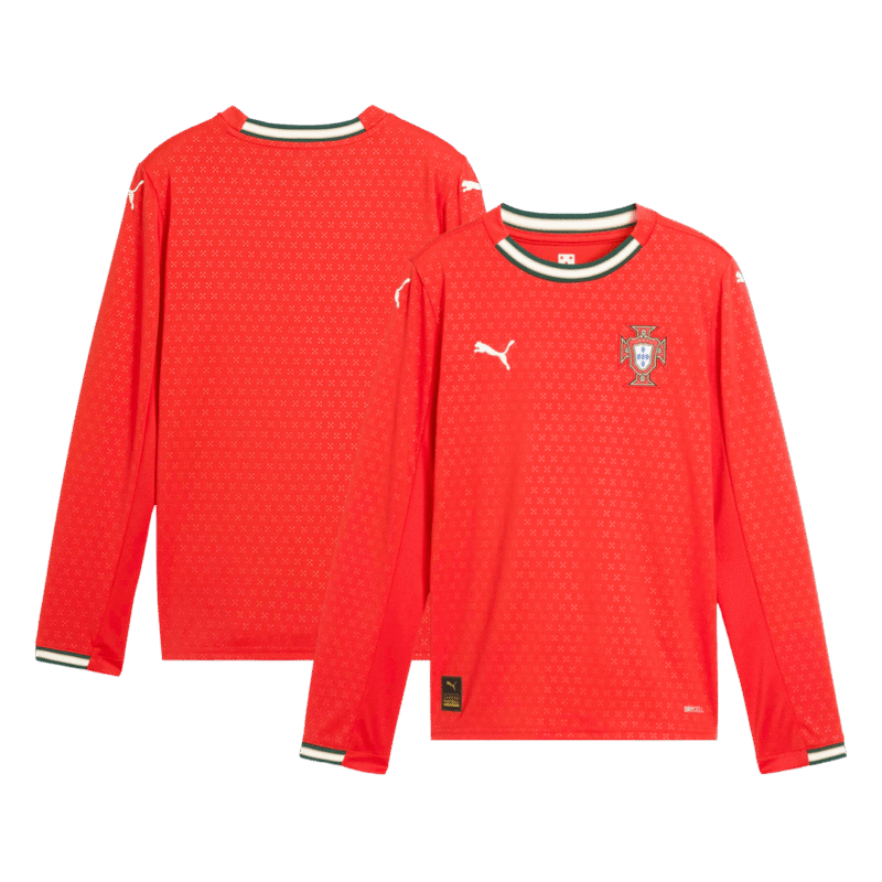 Portugal Home Long Sleeve Soccer Jersey 2025