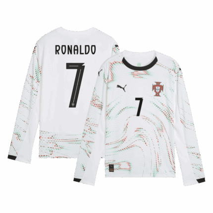 RONALDO #7 Portugal Away Long Sleeve Soccer Jersey 2025