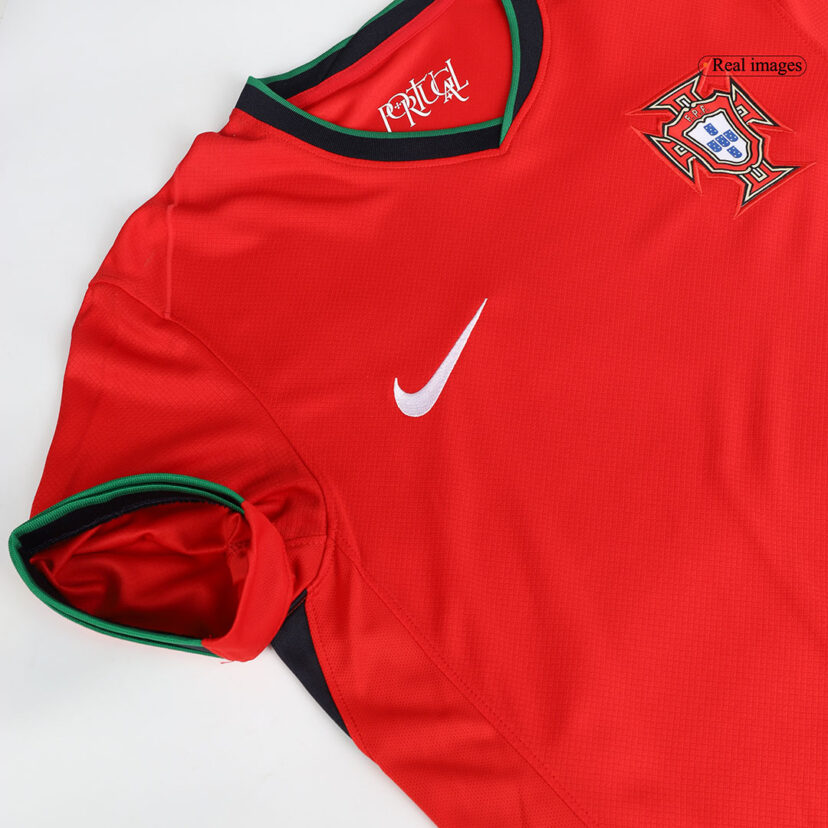 RONALDO #7 Portugal Home Authentic Soccer Jersey EURO