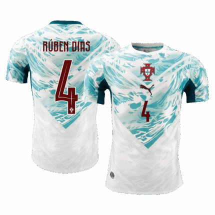 RÚBEN DIAS #4 Portugal Away Player Version Jersey World Cup 2026