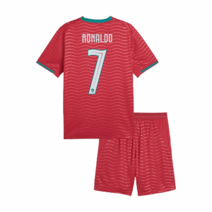 RONALDO #7 Portugal Home World Cup Kids Soccer Jerseys Kit 2026