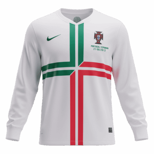 Retro Soccer Jersey Portugal Away Long Sleeve 2012