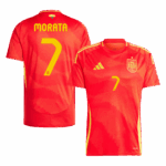 461510_1 MORATA #7 Spain Home Soccer Jersey EURO
