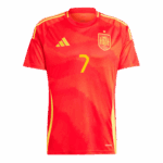461510_2 MORATA #7 Spain Home Soccer Jersey EURO
