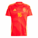 461511_2 RODRIGO #16 Spain Home Soccer Jersey EURO