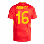 461511_3 RODRIGO #16 Spain Home Soccer Jersey EURO