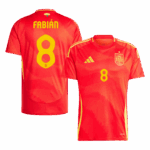 FABIÁN #8 Spain Home Soccer Jersey EURO