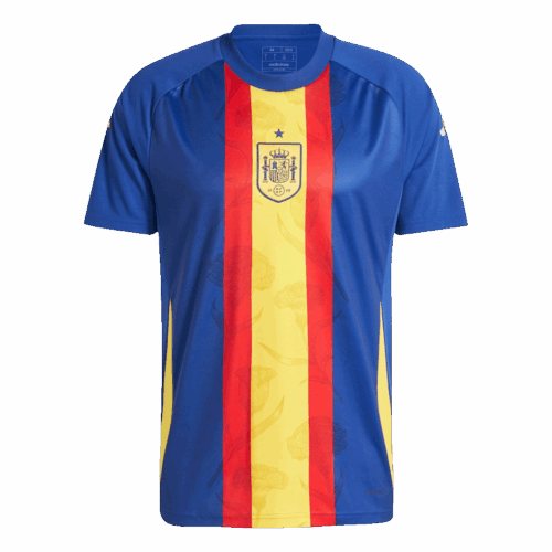 Spain Pre-Match Soccer Jersey EURO Blue