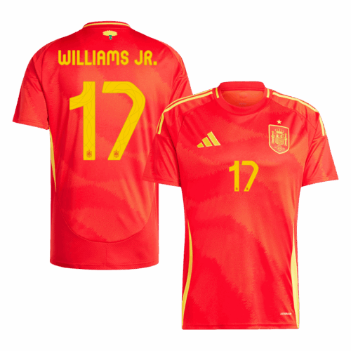 WILLIAMS JR. #17 Spain Home Soccer Jersey EURO