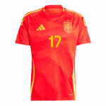 WILLIAMS JR. #17 Spain Home Soccer Jersey EURO