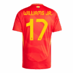 WILLIAMS JR. #17 Spain Home Soccer Jersey EURO